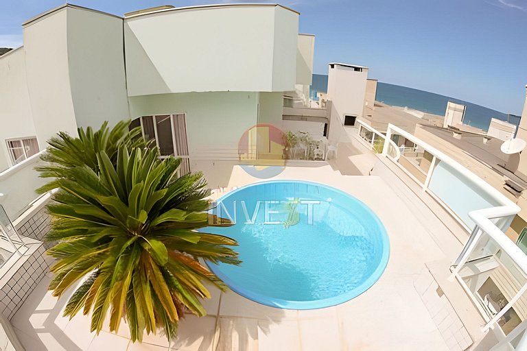 Aluguel Cobertura com piscina vista mar em Bombas