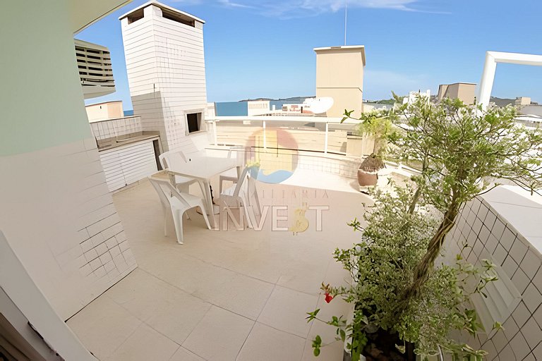 Aluguel Cobertura com piscina vista mar em Bombas