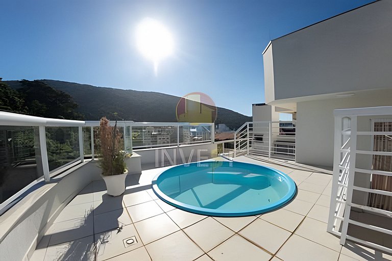Aluguel Cobertura com piscina e vista para o mar