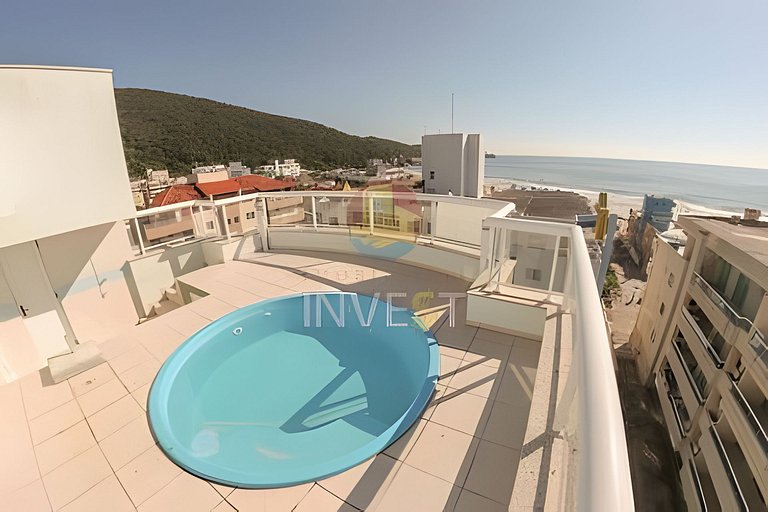 Aluguel Cobertura com piscina e vista mar emBombas